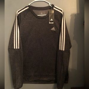 Mens Adidas crewneck sweatshirt. Large gray
